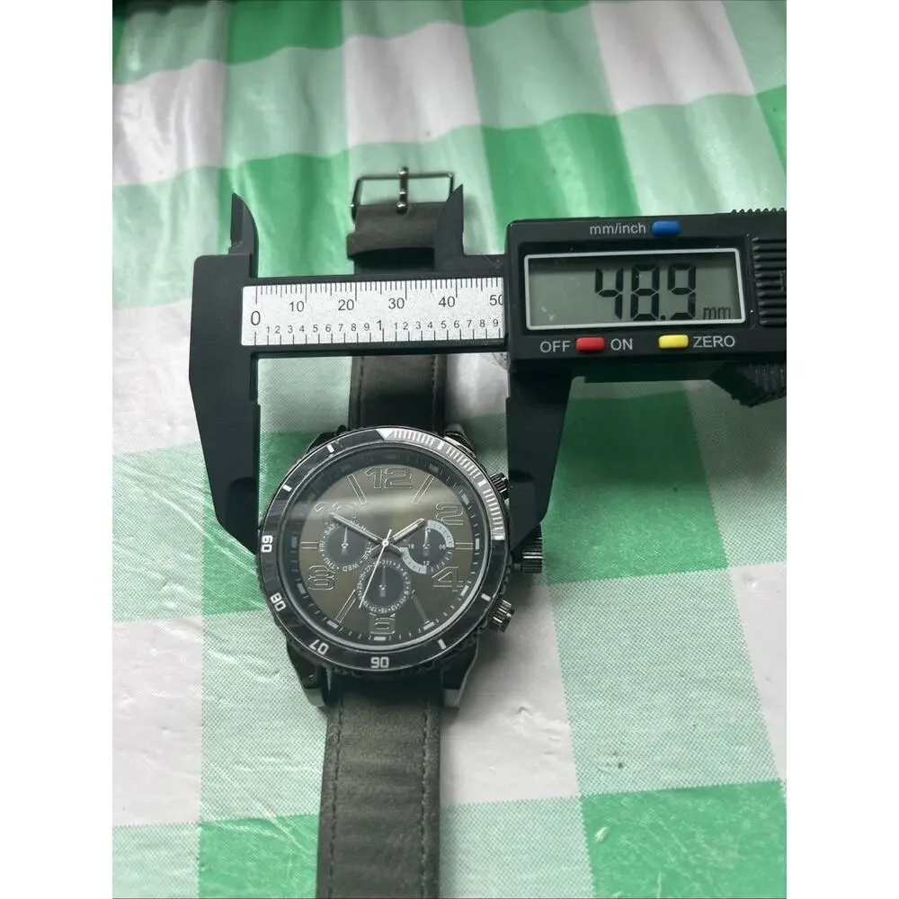 Large Men’s Military Green Dial And Band Quartz Watch